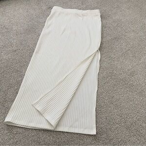 Princess Polly White Ribbed Pencil Skirt 🤍